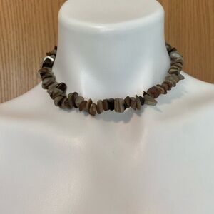 Brown Necklace Natural Stone Jewelry